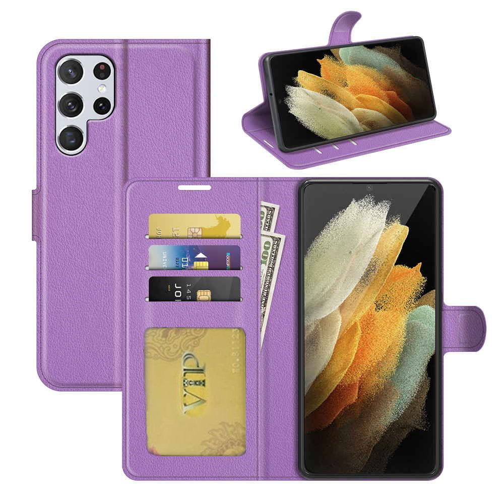 Leather Folio Wallet Case for Samsung Galaxy S24 Ultra Leather Folio Wallet Case for Samsung Galaxy S24 Ultra